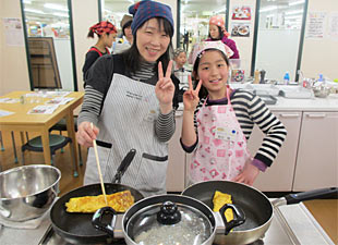 温度調節機能を使って、卵焼きも上手に出来たよ