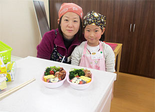 大好きなママとパチリ上手に出来たよ