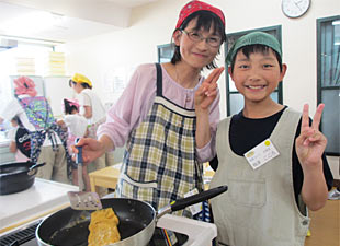 「男子だって、上手に作れるよ。」