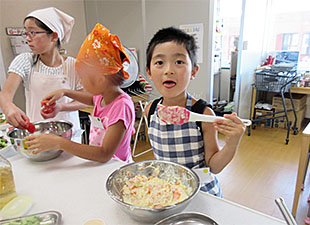 「ぼくもお手伝い頑張ったよ」