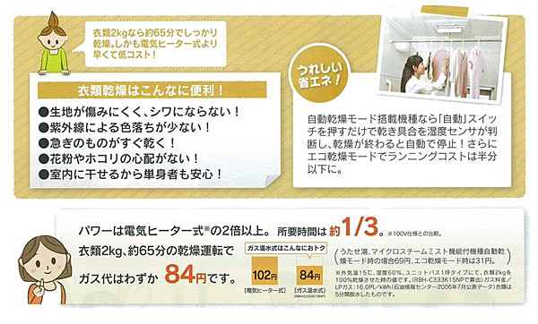 衣類乾燥はこんなに便利!